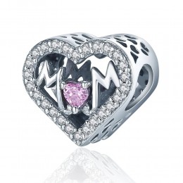 Talisman argint Love Heart Mom